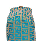 Fendi Zucchino Mini Beige Blue Canvas — view 9