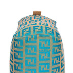 Fendi Zucchino Mini Beige Blue Canvas — view 8