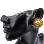 Chanel 31 rue Cambon Vintage Gold Plated 23.0 g Earrings — view 3