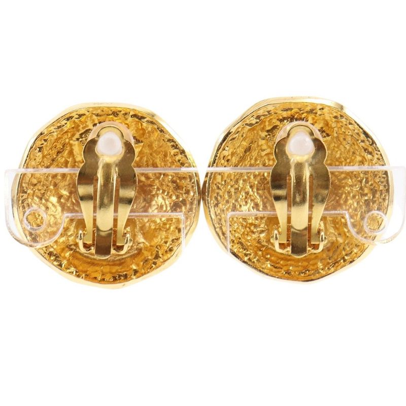 Chanel 31 rue Cambon Vintage Gold Plated 23.0 g Earrings — view 4