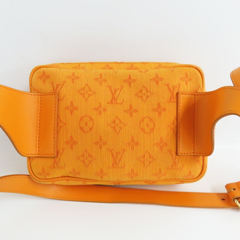 Louis Vuitton Bum Bag Outdoor Monogram Denim Orange — view 3