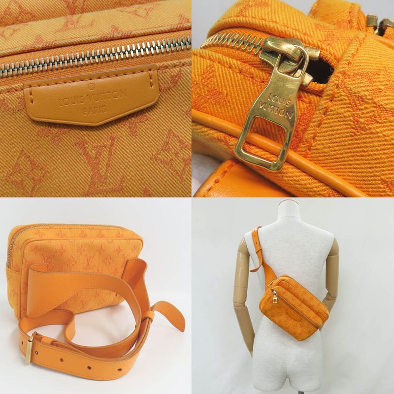 Louis Vuitton Bum Bag Outdoor Monogram Denim Orange — view 9