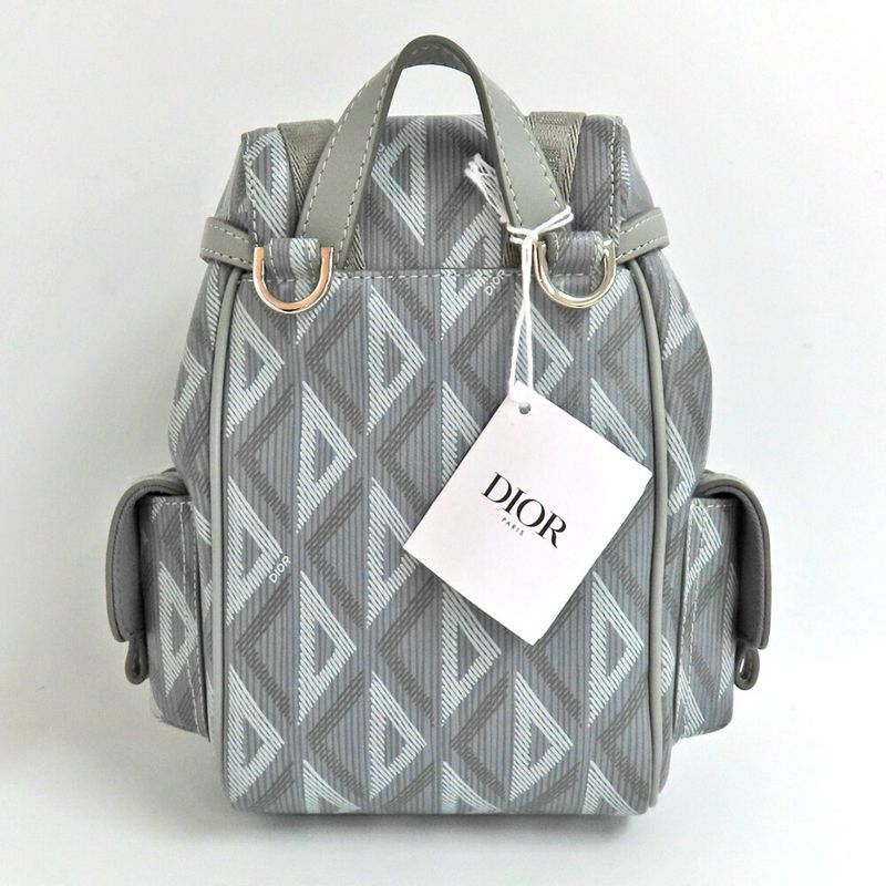 Dior Hit The Road Mini Backpack 2 cdp Gray CD Diamond Rucksack — view 3