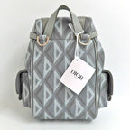 Dior Hit The Road Mini Backpack 2 cdp Gray CD Diamond Rucksack — view 3