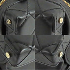 Chanel Small Vanity Case Chain Shoulder Bag As3344 Black Gold Hardware — view 7
