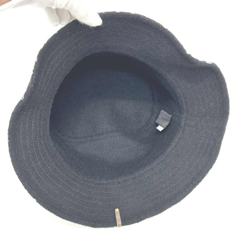 Louis Vuitton Hat Bob Carey on Wool Black — view 4