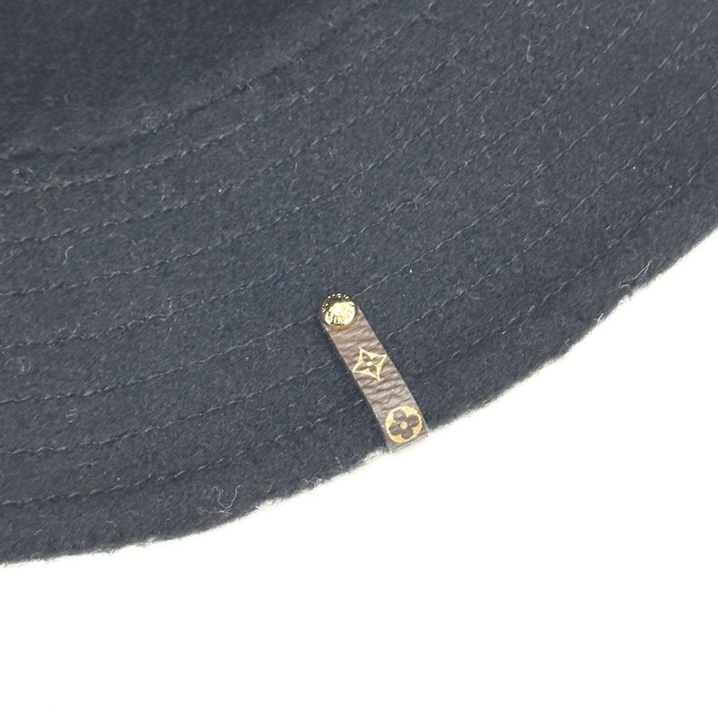 Louis Vuitton Hat Bob Carey on Wool Black — view 5