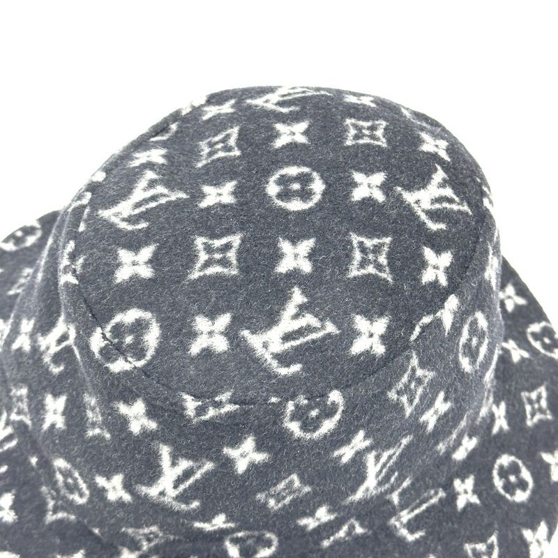 Louis Vuitton Hat Bob Carey on Wool Black — view 3