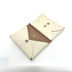 Hermes Bifold Wallet Calvi Duo Chevre Coromandel Nata Quebracho — view 7