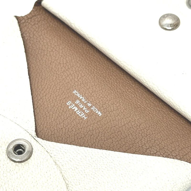Hermes Bifold Wallet Calvi Duo Chevre Coromandel Nata Quebracho — view 8