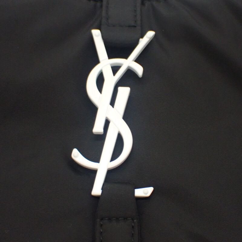 Saint Laurent LE 5 A7 Crossbody Fabi1 Shoulder Bag Nylon Black — view 7