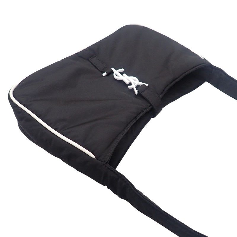 Saint Laurent LE 5 A7 Crossbody Fabi1 Shoulder Bag Nylon Black — view 4