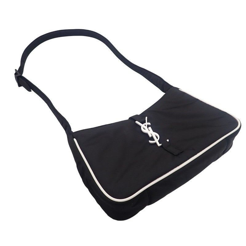 Saint Laurent LE 5 A7 Crossbody Fabi1 Shoulder Bag Nylon Black — view 3