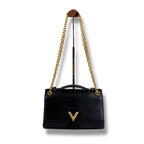 Louis Vuitton Monogram Shadow Very Chain Bag 2-Way Noir Black Leather