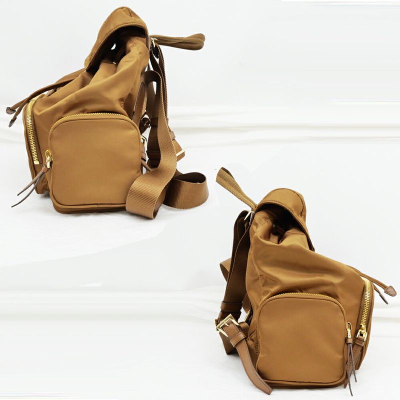 Prada Backpack Small Re-nylon Bag 1 Bz081 Brandy — view 4