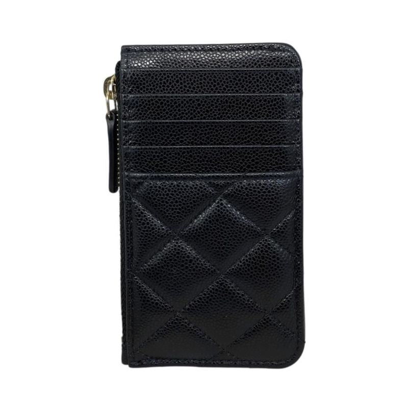 Chanel Coin Case Classic Zip Fragment Ap2570 Quilted Caviar Leather Coco — view 2