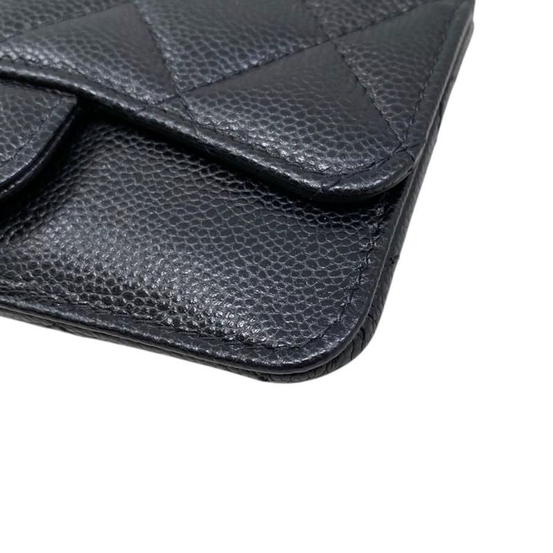 Chanel Coin Case Classic Zip Fragment Ap2570 Quilted Caviar Leather Coco — view 4