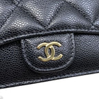 Chanel Coin Case Classic Zip Fragment Ap2570 Quilted Caviar Leather Coco — view 5