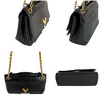 Louis Vuitton Monogram Shadow Very Chain Bag 2-Way Noir Black Leather