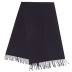 Hermes Muffler Shawl Fringe 100% Cashmere Scarf — view 2