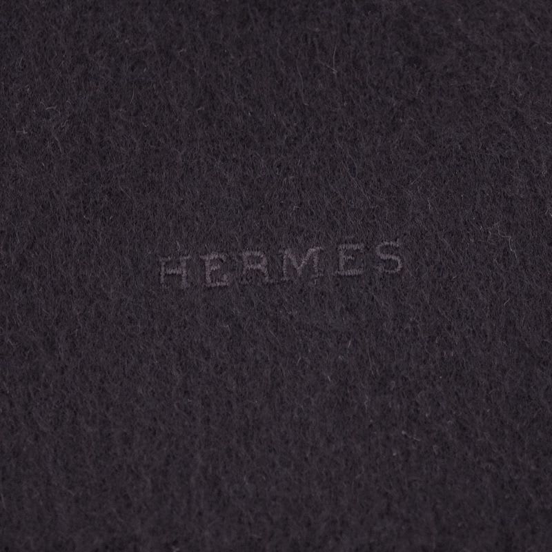 Hermes Muffler Shawl Fringe 100% Cashmere Scarf — view 4