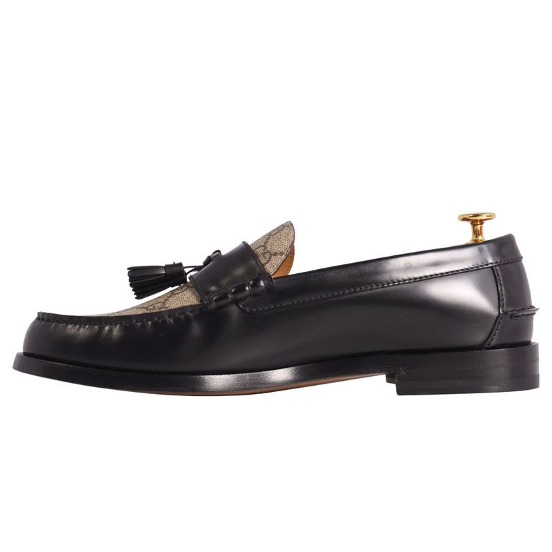 Gucci Loafers Moccasins Tassel GG Supreme Leather — view 7