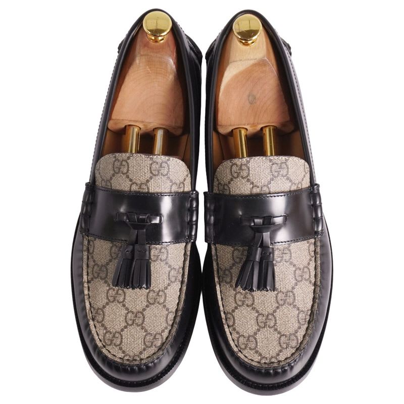 Gucci Loafers Moccasins Tassel GG Supreme Leather — view 4