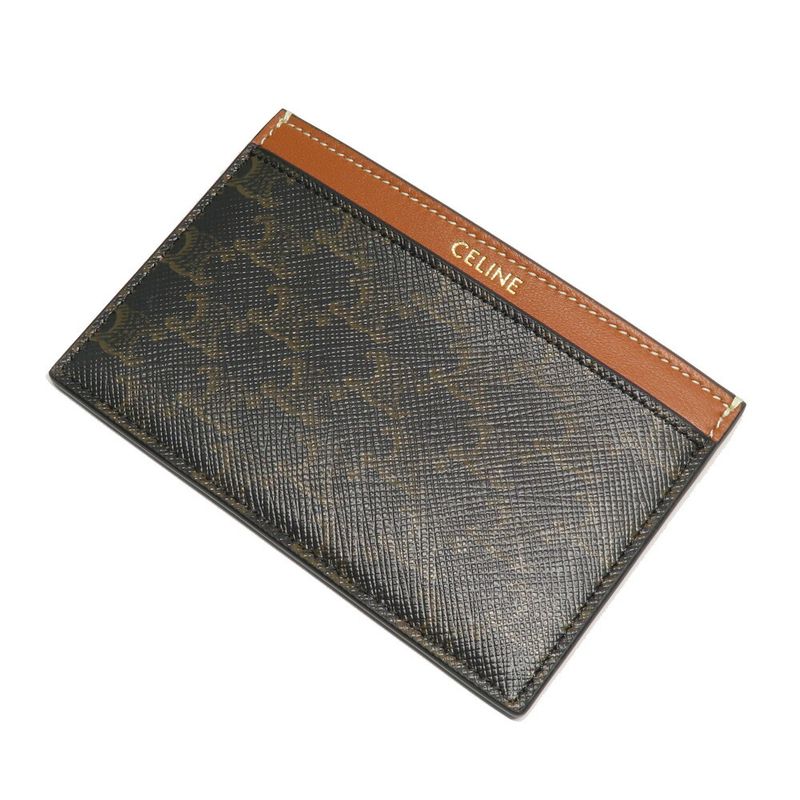 Celine Plain Card Holder Triomphe Tan 10 B702 Bq4 — view 4