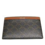 Celine Plain Card Holder Triomphe Tan 10 B702 Bq4 — view 7