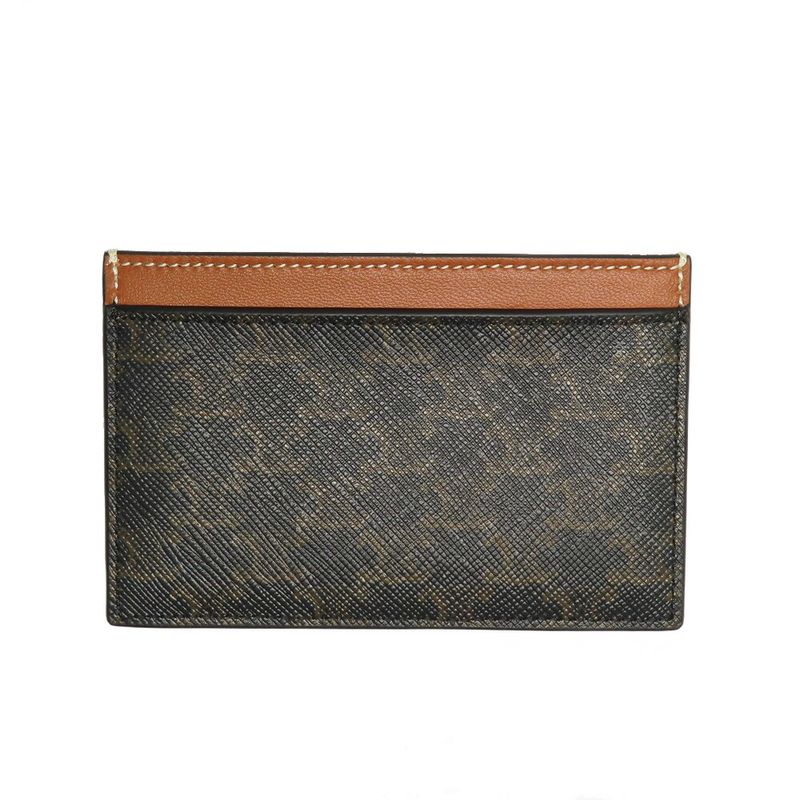 Celine Plain Card Holder Triomphe Tan 10 B702 Bq4 — view 5