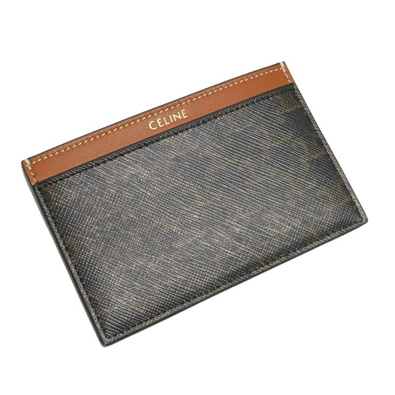 Celine Plain Card Holder Triomphe Tan 10 B702 Bq4 — view 3