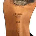 Celine By Phoebe Philo Bang Heel Leather Sandals Navy 37.5 — view 6