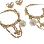 Louis Vuitton Blooming Pearl Earrings Metal Gold — view 9