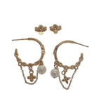 Louis Vuitton Blooming Pearl Earrings Metal Gold — view 8