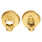 Chanel Pearl Rhinestone Round Gold Plated Faux — view 4