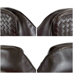 Bottega Veneta Intrecciato Leather Waist Pouch Crossbody Bag Dark Brown