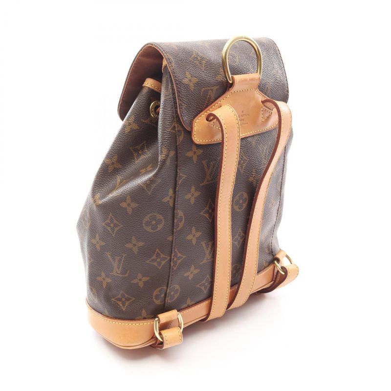 Louis Vuitton Rucksack Sac Backpack Montsouris MM Monogram Coated — view 8