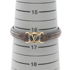 Louis Vuitton Bracelet Click It Monogram Leather GP Bangle — view 6