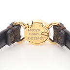 Louis Vuitton Bracelet Click It Monogram Leather GP Bangle — view 5