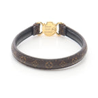 Louis Vuitton Bracelet Click It Monogram Leather GP Bangle — view 3