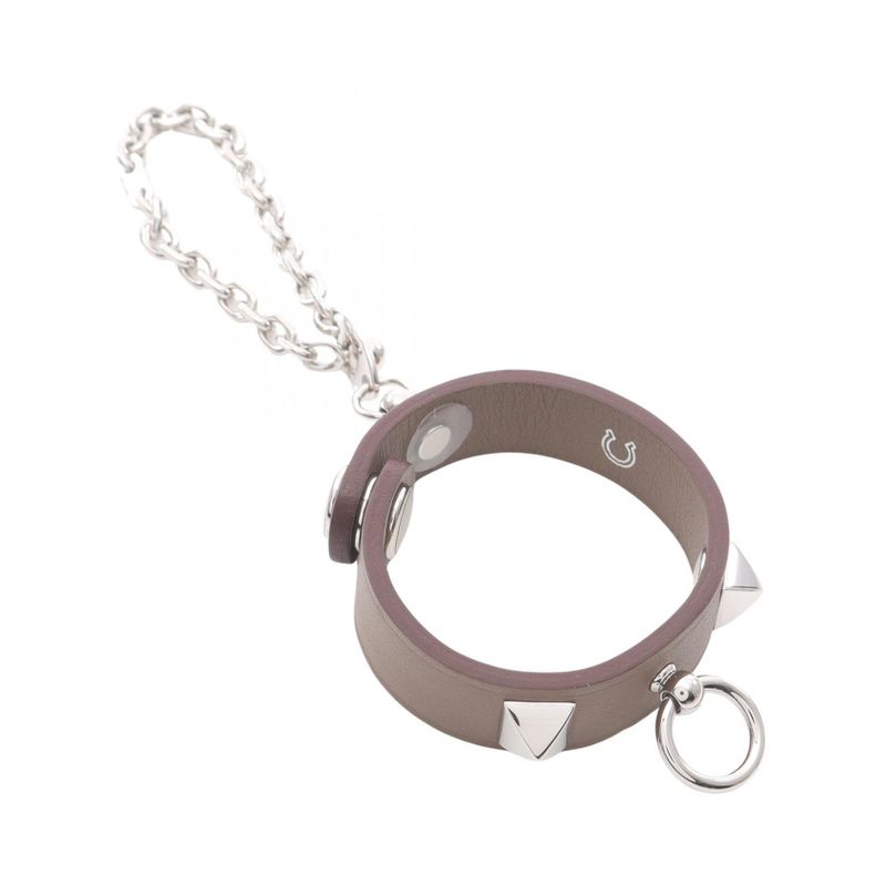 Hermes Charm Rival Glove Holder Etoupe Leather — view 2