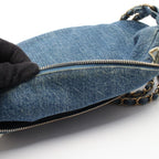 Chanel Waist Bag Body Denim Blue Coco Charm — view 6