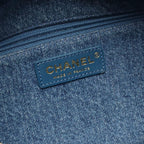 Chanel Waist Bag Body Denim Blue Coco Charm — view 4