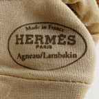 Hermes Tan Leather Gloves — view 3