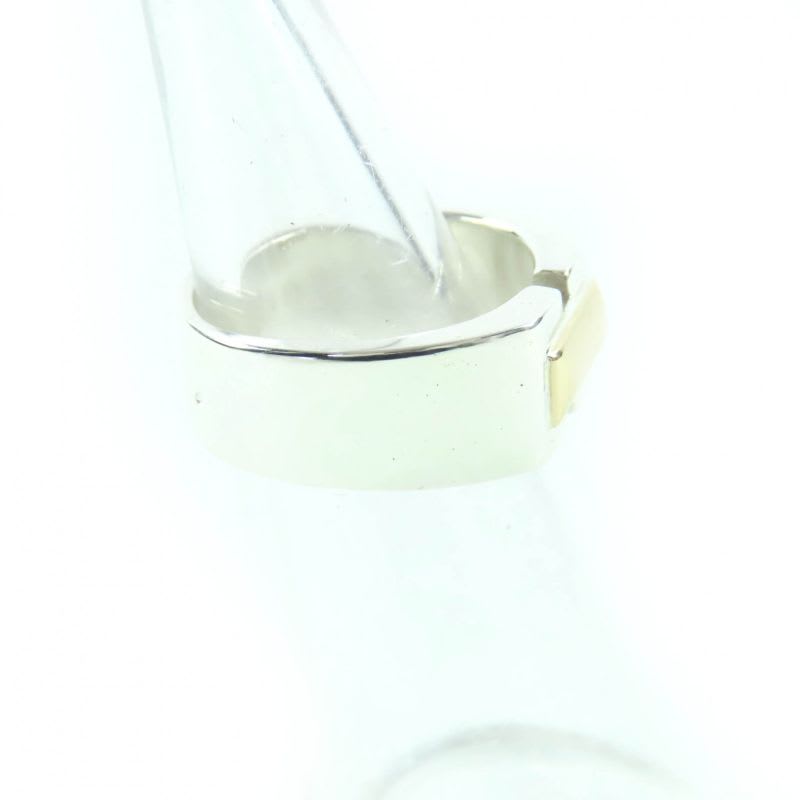 Hermes Vintage Bucket Ring 925 18K Silver Gold 50 To Size — view 8
