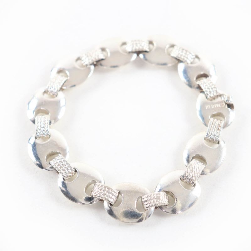 Hermes Vintage Schrois 925 Bangle Accessory Bracelet Silver Weight 51.1 — view 3