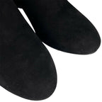 Louis Vuitton 2021 1 A965 S Silhouette Line Suede Leather Ankle Boots Black — view 5