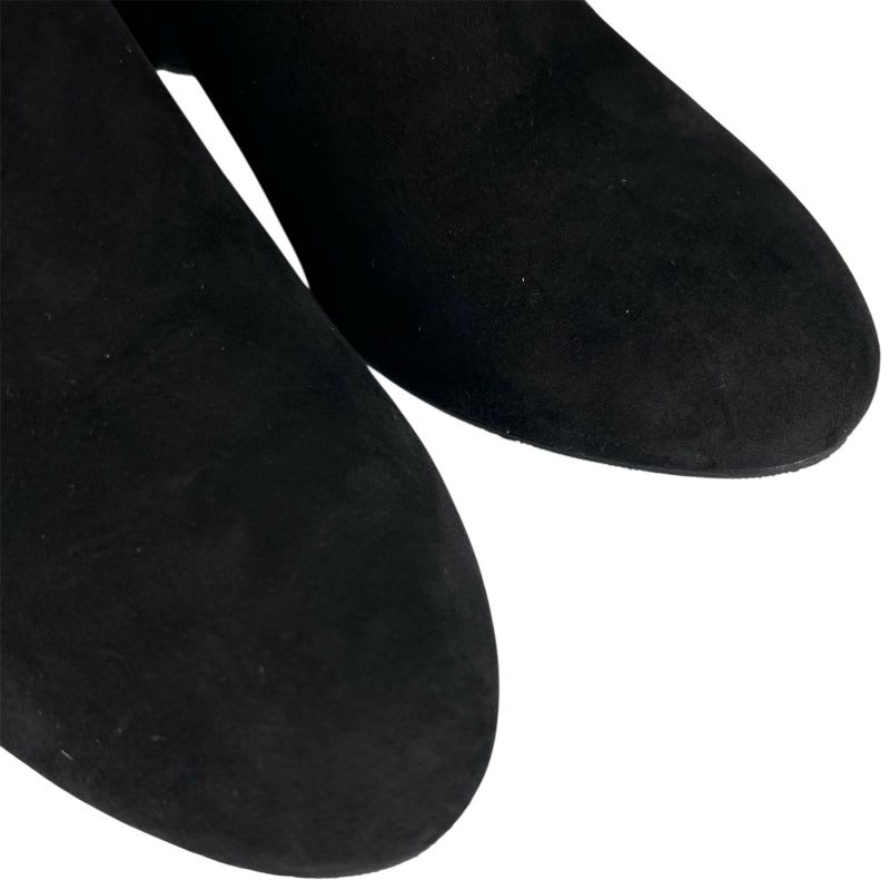 Louis Vuitton 2021 1 A965 S Silhouette Line Suede Leather Ankle Boots Black — view 5