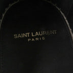 Saint Laurent Paris Leather Jute YSL Stitch Espadrilles Slip-on Flat — view 9