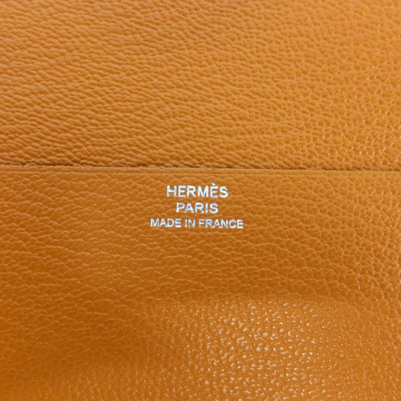 Hermes E-zip Tablet Case Togo Orange R Stamp Manufactured — view 6